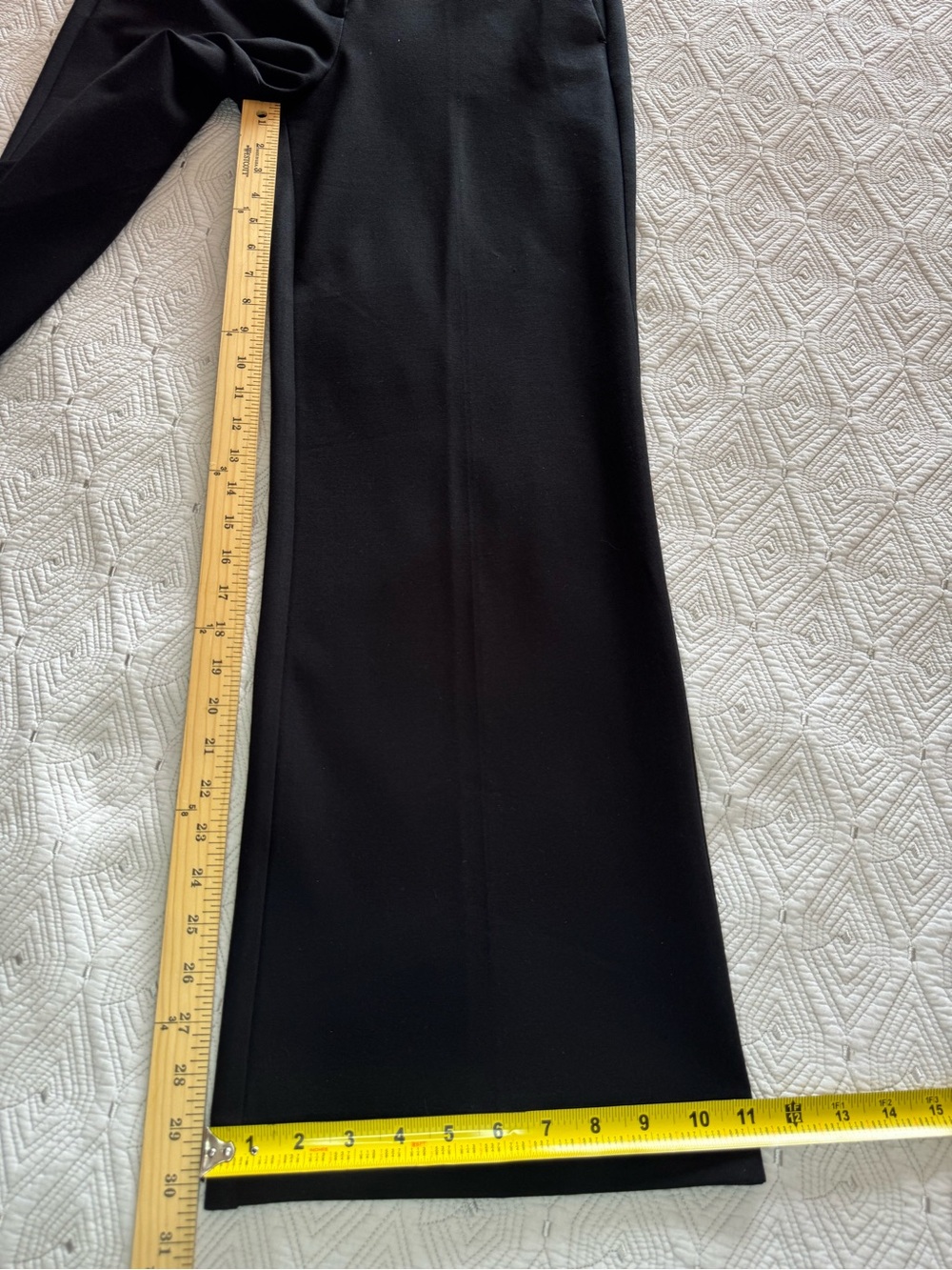 Boden Belgravia Ponte Pants Black Wide Leg Trousers Size 8 - Picture 12 of 15